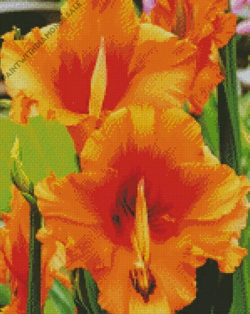 Orange Calla Lilies Diamond Painting