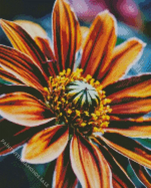 Orange Coneflower Diamond Painting