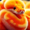 Orange Fluffy Snake Diamond Painting