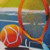 Orange Tennis Ball Diamond Painting