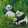 Panda Family Diamond Painting