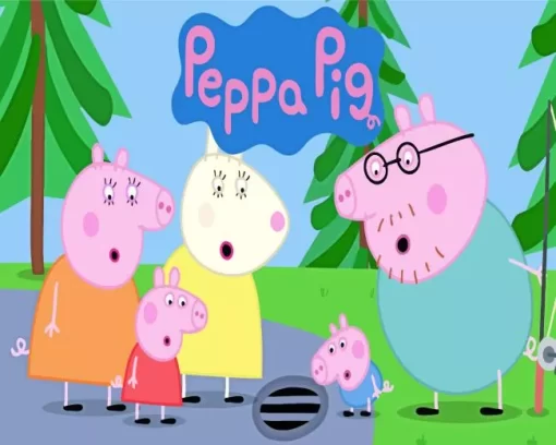 Peppa Pig Animation Diamond Painting