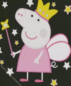 Peppa Pig Fairy Princess Diamond Painting