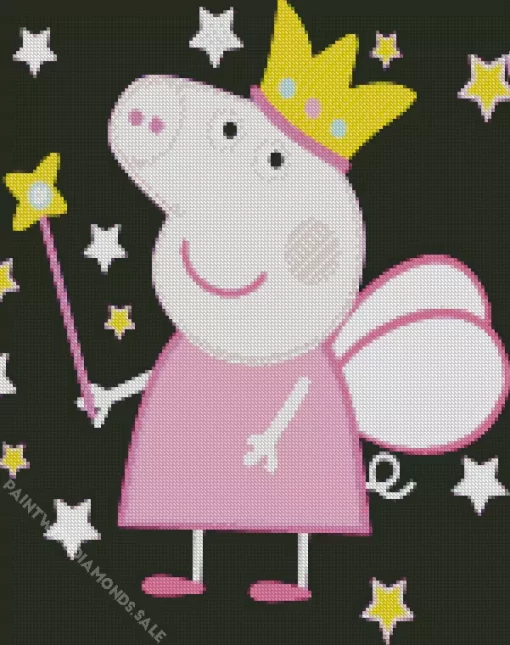 Peppa Pig Fairy Princess Diamond Painting