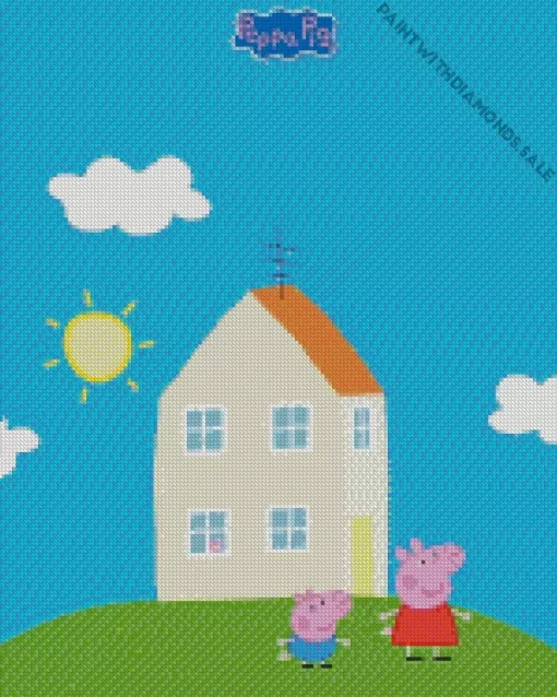 Peppa Pig House Diamond Painting