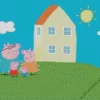 Peppa Pig House With Family Diamond Painting