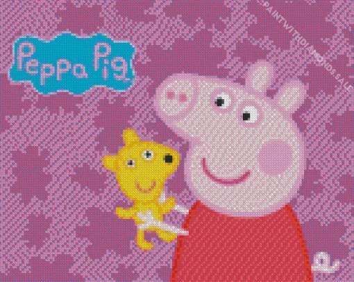 Peppa Pig With Toy Diamond Painting