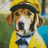 Pilot Beagle Dog Diamond Painting