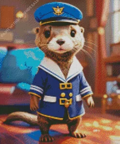 Pilot Otter Diamond Painting