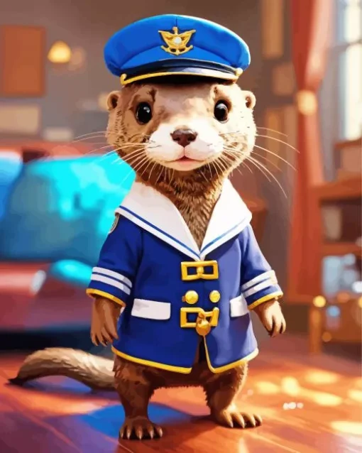 Pilot Otter Diamond Painting