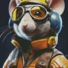 Pilot Rat Diamond Painting