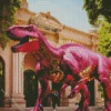 Pink Dinosaur Diamond Painting