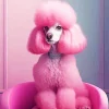 Pink Poodle Diamond Painting