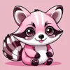 Pink Raccoon Diamond Painting