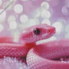 Pink Baby Snake Diamond Painting