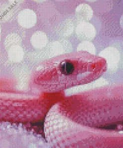 Pink Baby Snake Diamond Painting