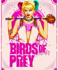 Pink Birds Of Prey Poster Diamond Painting