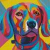 Pop Art Beagle Dog Diamond Painting