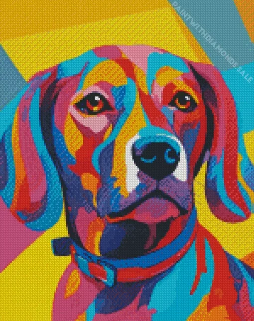 Pop Art Dachshund Diamond Painting