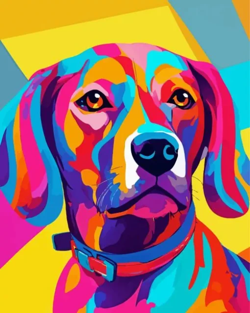 Pop Art Dachshund Diamond Painting