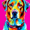 Pop Art Labrador Dog Diamond Painting