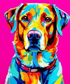 Pop Art Labrador Dog Diamond Painting