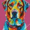 Pop Art Labrador Dog Diamond Painting