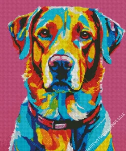 Pop Art Labrador Dog Diamond Painting