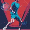 Pop Art Tennis Player Diamond Painting