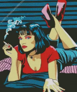 Pop Art Mia Wallace Diamond Painting