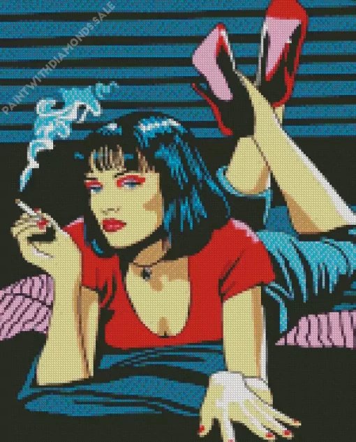 Pop Art Mia Wallace Diamond Painting