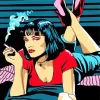 Pop Art Mia Wallace Diamond Painting