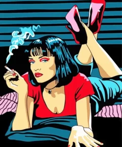 Pop Art Mia Wallace Diamond Painting