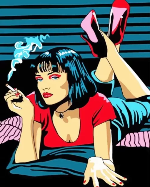 Pop Art Mia Wallace Diamond Painting