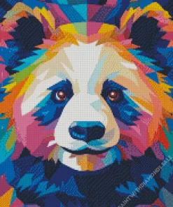 Pop Art Panda Diamond Painting