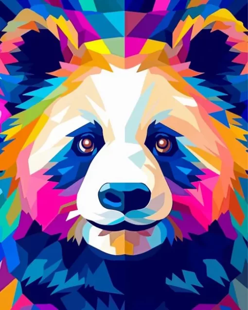 Pop Art Panda Diamond Painting