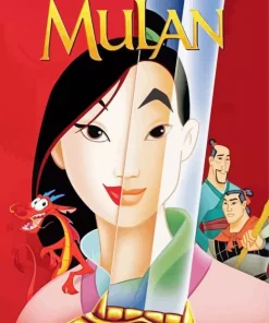 Princess Mulan Poster Diamond Painting