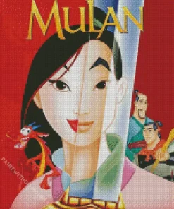 Princess Mulan Poster Diamond Painting