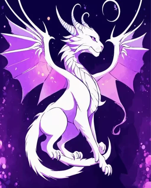 Purple Dragon Diamond Painting