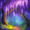 Purple Wisteria Tree Diamond Painting