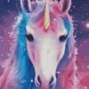 Purple Galaxy Unicorn Diamond Painting