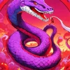 Purple Snake Diamond Painting