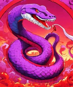 Purple Snake Diamond Painting