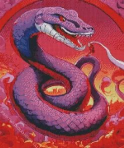 Purple Snake Diamond Painting