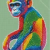 Rainbow Colorful Monkey Diamond Painting