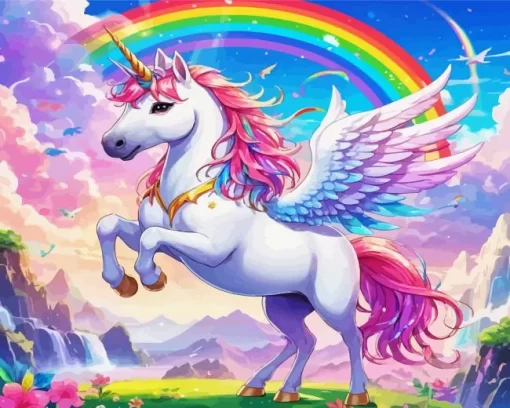 Rainbow Unicorn Diamond Painting