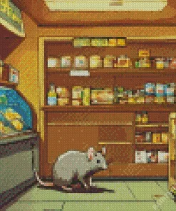 Rat In A Store Diamond Painting