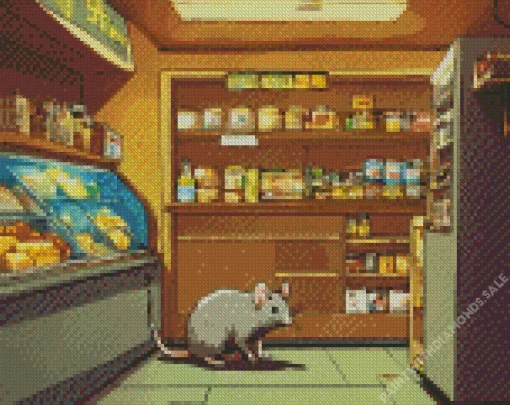 Rat In A Store Diamond Painting