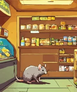 Rat In A Store Diamond Painting