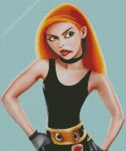 Realistic Kim Possible Diamond Painting